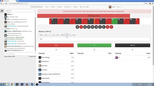 CSGODouble - CS:GO Gambling Site with Roulette! смотреть онлайн