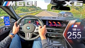 2025 BMW X6 M60i 4.4 V8 | МАКСИМАЛЬНАЯ СКОРОСТЬ на АВТОБАНЕ AutoTopNL