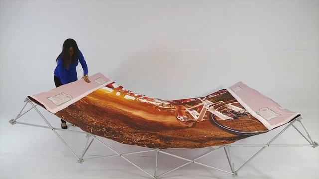 10 ft. Fabric Trade Show Display New York - with Podium and Light смотреть онлайн