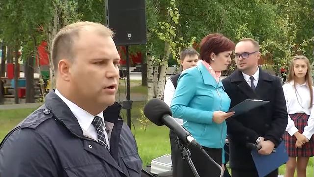 04.09.19 Открытие стелы педагогам и высадка деревьев. смотреть онлайн