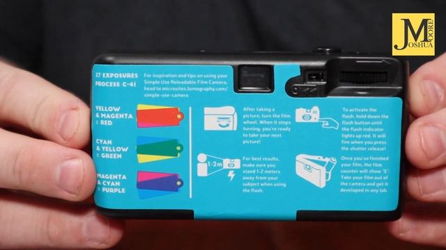 Lomography Simple Use Reloadable Film Camera LomoChrome With Turquoise Film Unboxing