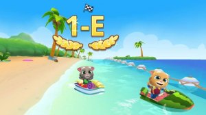 Аквабайк Мой говорящий Том Talking Tom Jetski | Мультфильм Соревнования Гонки для детей