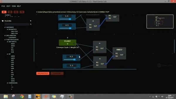 Factory IO Lesson - Sorting system based on Weight