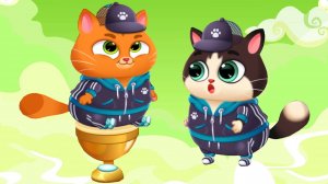 Суровый КОТИК БУБУ 2 №15. Турнир Бубу против Васяна. Мультик ИГРА про котят на Хвостик ТВ