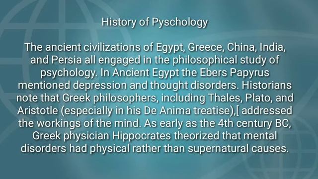 Psychology смотреть онлайн