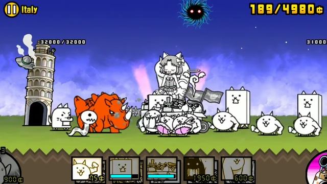 Новый босс в мире энэло тюлень! Battle Cats смотреть онлайн