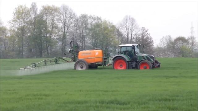 Feld spritzen mit Fendt 714 & Amazone UG 3000 NOVA смотреть онлайн