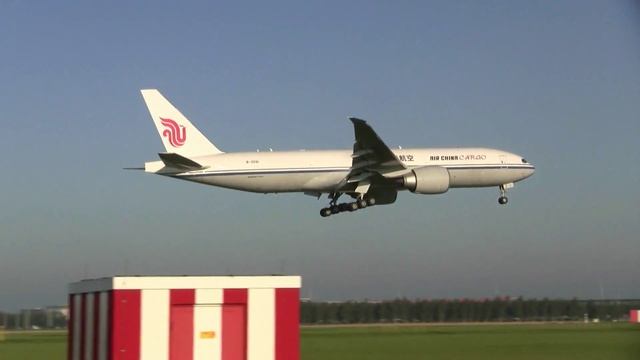 Air China Cargo ► Boeing 777-FFT ► Landing ✈ Amsterdam Airport Schiphol смотреть онлайн