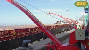 Новинка: ПЗС-150 "Вулкан" в работе. Выгрузка зерна из вагонов в судно (3000 тонн).