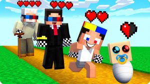 💔Я ПРОЖИЛ от СТАРИКА до МАЛЫША В МАЙНКРАФТ! ШЕДИ MINECRAFT