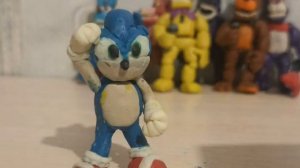 Соник против меха Соник,Хаги Ваги и фнаф