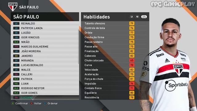 PES 2021 [PATCH BMPES 8.3] FACES/OVERALL DE TODOS OS JOGADORES DO SÃO PAULO смотреть онлайн