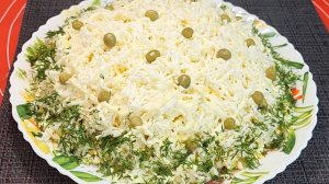 Салат "ЛЕБЕДИНЫЙ ПУХ" гости в восторге, насколько Он Нежный и Воздушный. Праздничный салат