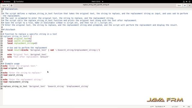 How to replace string with specific string in text using linux shell script - RHEL 9 смотреть онлайн