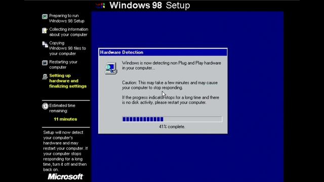 Installing Windows Memphis/Windows 98 build 1671 смотреть онлайн