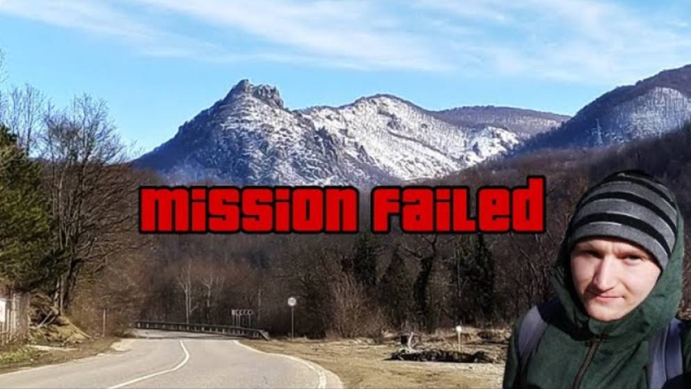 Гора Индюк. По грудь в сугробах. Миссия провалена...