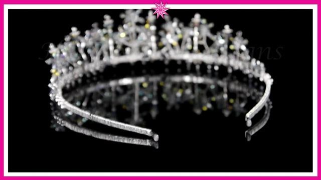 Handmade Bridal Wedding Swarovski Crystal Element - Fairy Fountain Silver Tiara смотреть онлайн