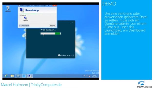 Clientsicherung mit Windows Server Essentials 2012 смотреть онлайн