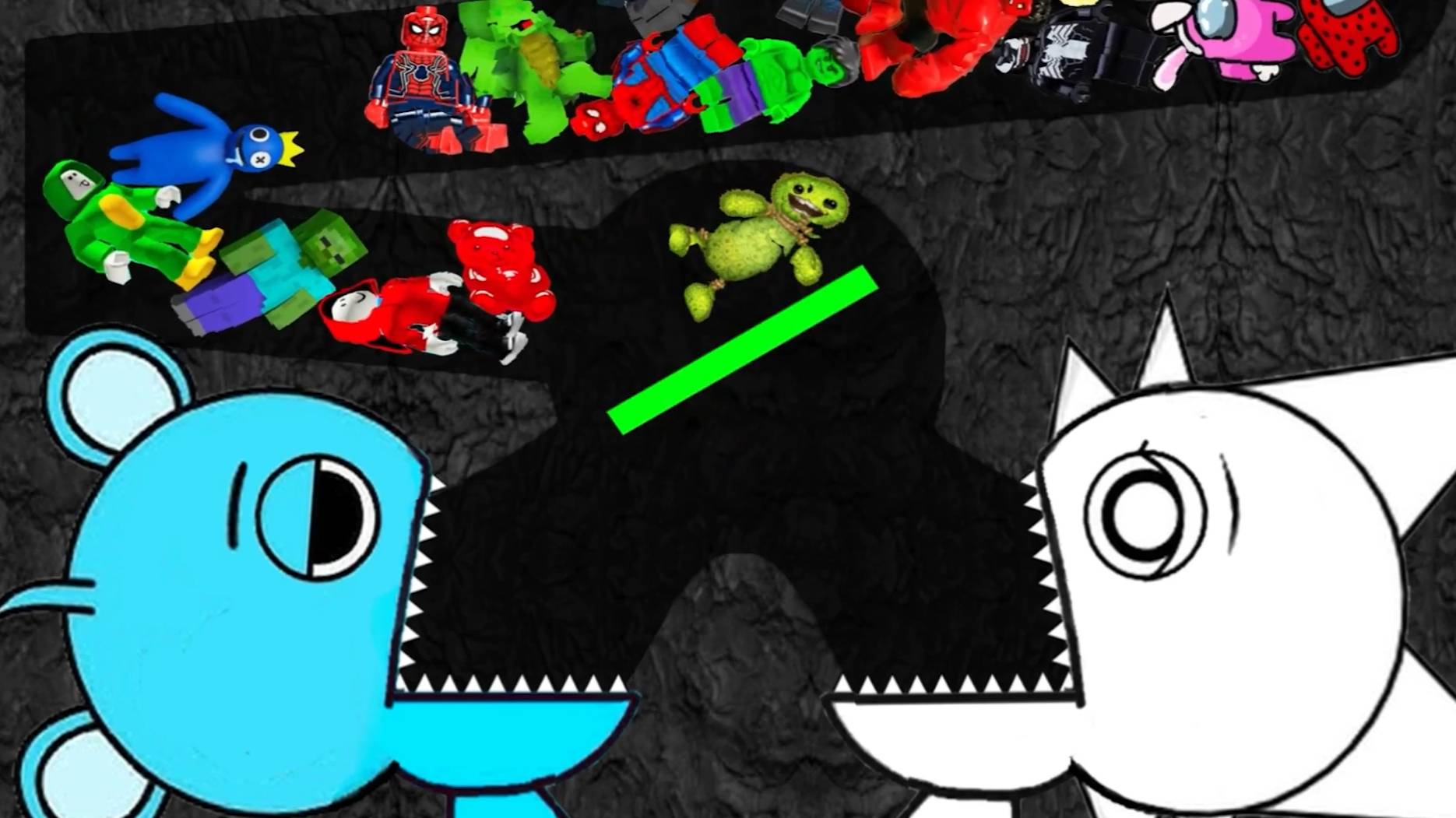 СКАЙ И ВЕНДА ПОЕДАЮТ СОНИКА, МАРИО, СВИНКУ ПЕППУ И ДР смотреть онлайн