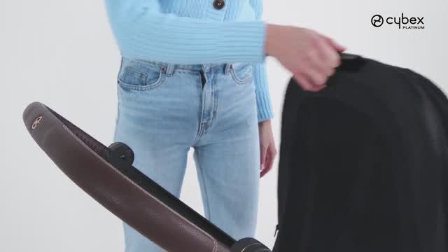 Как откинуть спинку сиденья и сложить коляску MIOS CYBEX