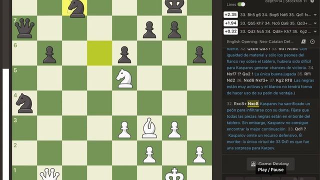 Garry Kasparov VS Anatoly Karpov Partida De 1987