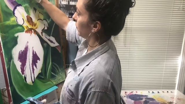 Iris Painting Work In Progress Part 2 смотреть онлайн