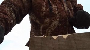 Нож Кефарт Южный Крест, проба по древесине)