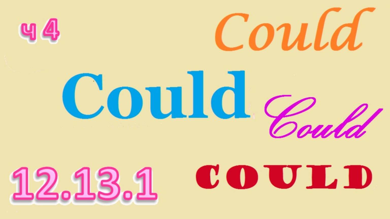 Английский язык ТРЕНАЖЕР 12.13.1 РАЗГОВОР О ЕДЕ. Глагол Could. Вопрос. Расширение. Часть 4