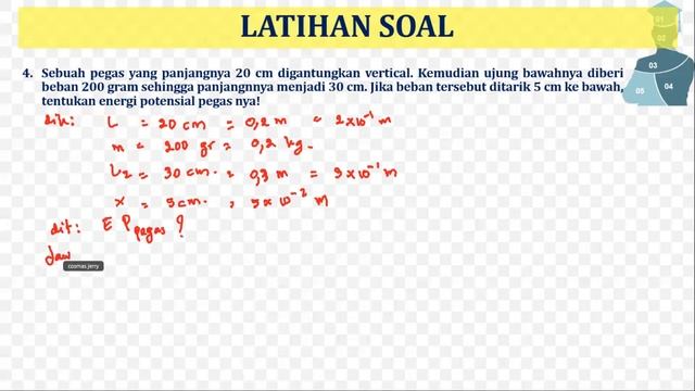 Usaha dan Energi 7. Pembahasan soal energi potensial pegas смотреть онлайн