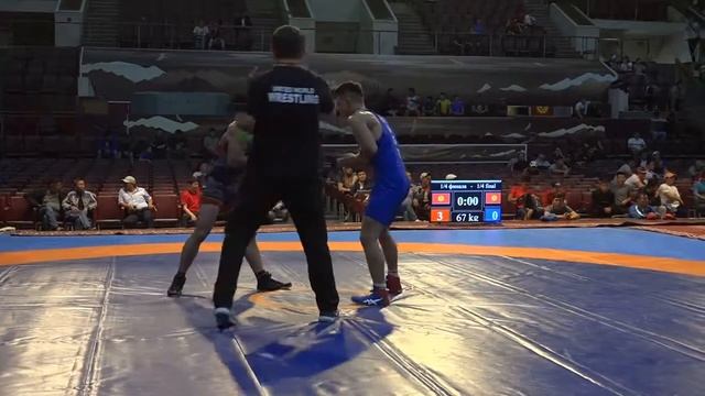 Борьба. Турнир Санатбаева-2019. 67 кг ут. Азат Сарманов (KGZ)-Айдарбек Айтматов (KGZ) смотреть онлайн