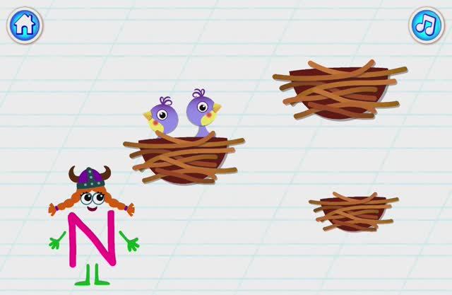 Буква N. Играем и учим Английский алфавит. Логопедический мультик для детей. Обучающие игры. смотреть онлайн