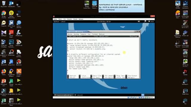 Konfigurasi isc-DHCP server Linux dan Windows смотреть онлайн