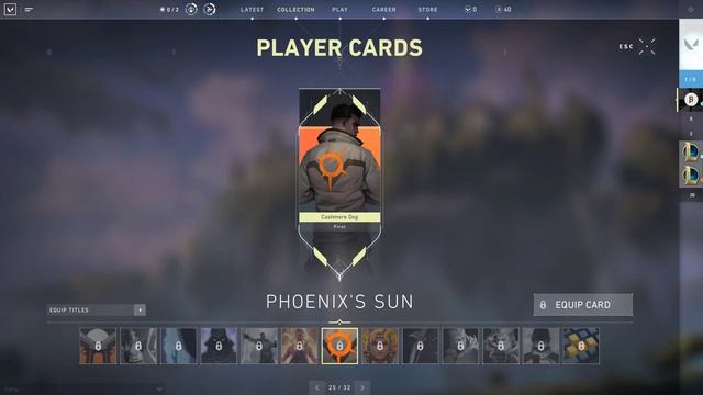 Valorant - Phoenix's Sun Player Card showcase смотреть онлайн