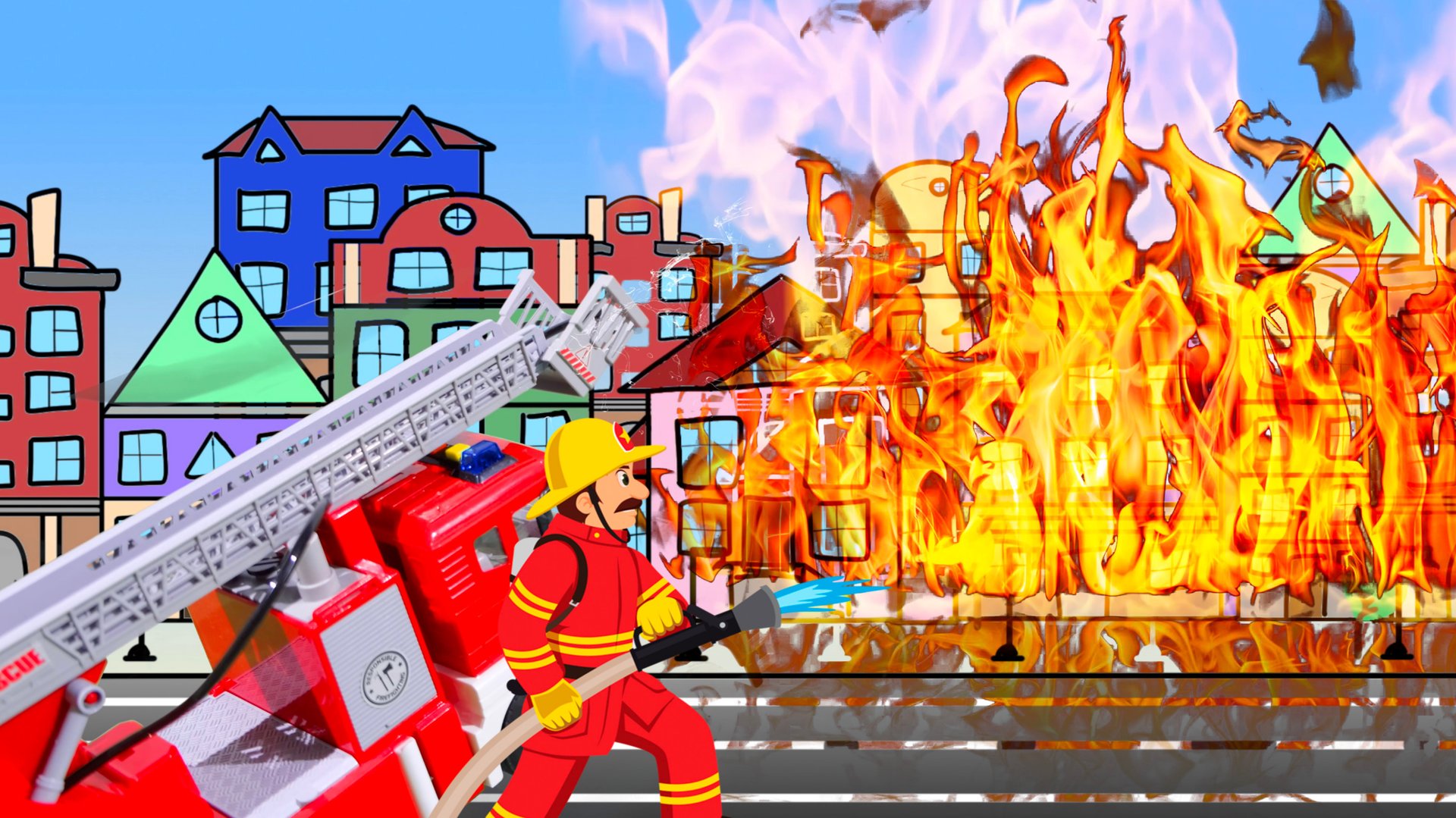 Песенка про пожарную машину | развивающая песенка для детей