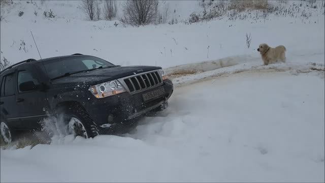 СНЕГОМЕС В КАРЬЕРЕ -ДЖИП ЧЕРОКИ WJ , Хонда CRV..Кия Спортеж.