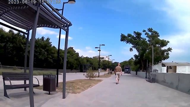 Крым Евпатория набережная Лазурная. ( Велопрогулка ). смотреть онлайн