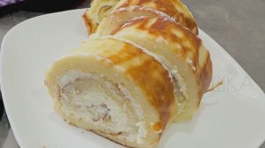 Финский блин в духовке / Рецепт финского блина «Паннукакку» с творожным кремом