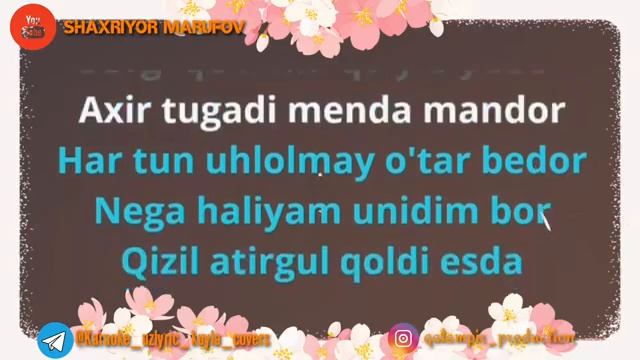 Yagzon Qizil Atirgul (Lyric)
