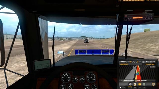 ATS 1.31. Mack Titan. Leibherr crane. Alberquerque to Clovis NM смотреть онлайн