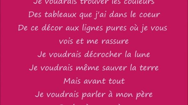 Parler à mon père Céline Dion
