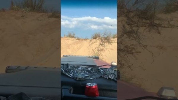 Гелик V8 покоряет песок