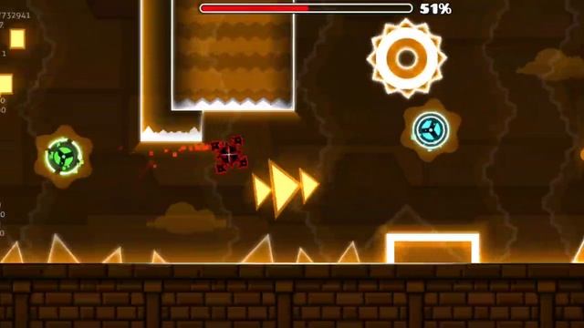 OuterSpace Прохождение на телефоне Geometry Dash | Геометрий Деш