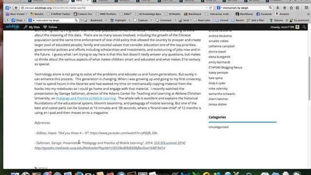 ETAP640 Blog Feedback for: Alena, Alicia, Andrea, Arnaldo смотреть онлайн