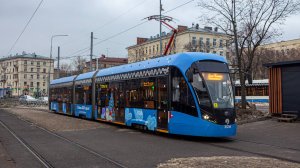 Предновогодняя поездка на Новогоднем трамвае 71-931М "Витязь-М" по маршруту №7 (26.12.2024). №31216