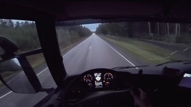 Scania R580 with Full Load - 76 tons - POV Drive смотреть онлайн