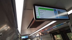 Автобус е143 едет от ЛМС к Тёплому Стану. Но думает, что он идёт в Каменку.