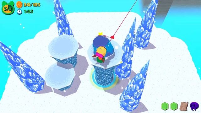 Frogun 3-6 Wintry - SNES (Speed medal, Notes, Eyemeralds, Skull) in 2:54.010 смотреть онлайн