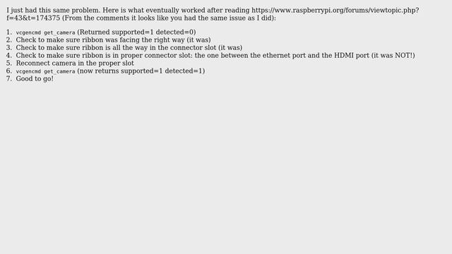 Raspberry Pi: Raspberry Pi Camera Rev 1.3 is not detected (5 Solutions!!) смотреть онлайн