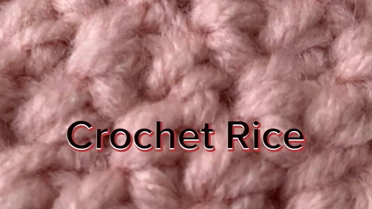 Вяжем узор "Рис" крючком смотреть онлайн