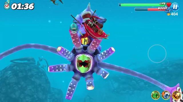 Ace Shark vs Colossal Squid 🦑 Boss Battle 3 - Hungry Shark World смотреть онлайн